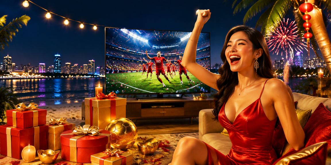 Người chơi đang sử dụng điện thoại nhận voucher tại bãi biển Quy Nhơn